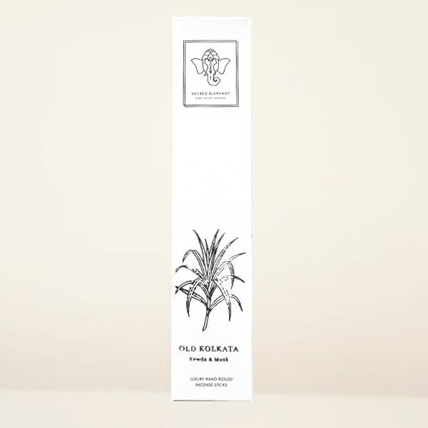Old Kolkata Kewda & Musk Hand Rolled Incense - 10 Sticks