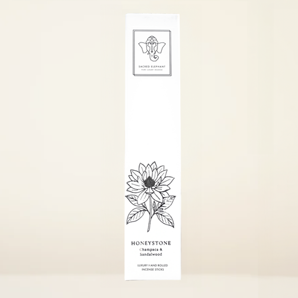 Honeystone Champaca & Sandalwood Hand Rolled Incense - 10 Sticks