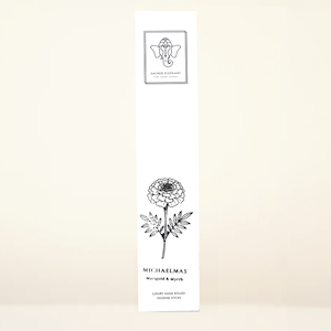 Michaelmas Marigold & Myrrh Hand Rolled Incense - 10 Sticks