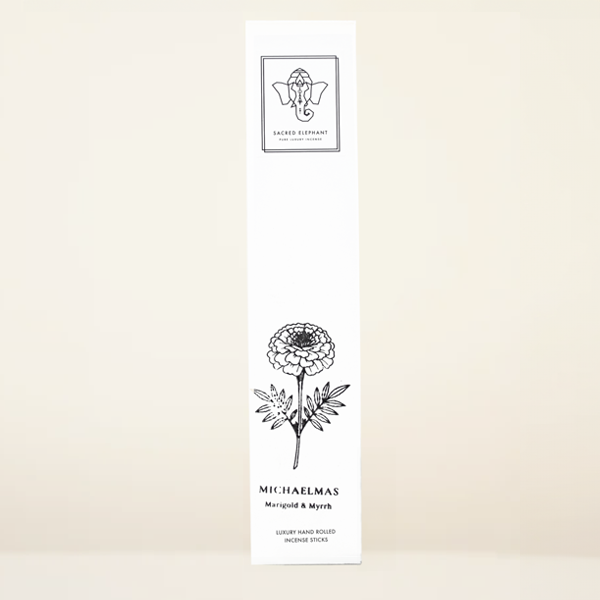 Michaelmas Marigold & Myrrh Hand Rolled Incense - 10 Sticks
