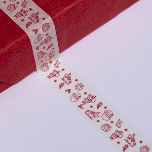 Biodegradable Paper Tape - Santa 24mm