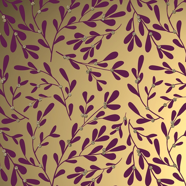 Luxe Berry Christmas Wrapping Paper - Mistletoe