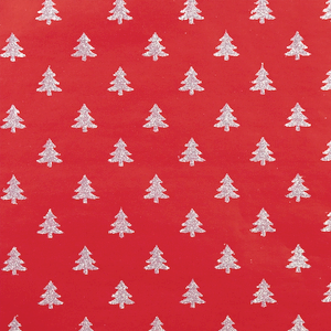 Festive Heritage Christmas Wrapping Paper - Silver Tree