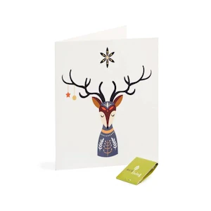 10 Recycled Christmas Cards - Scandinavian Folk