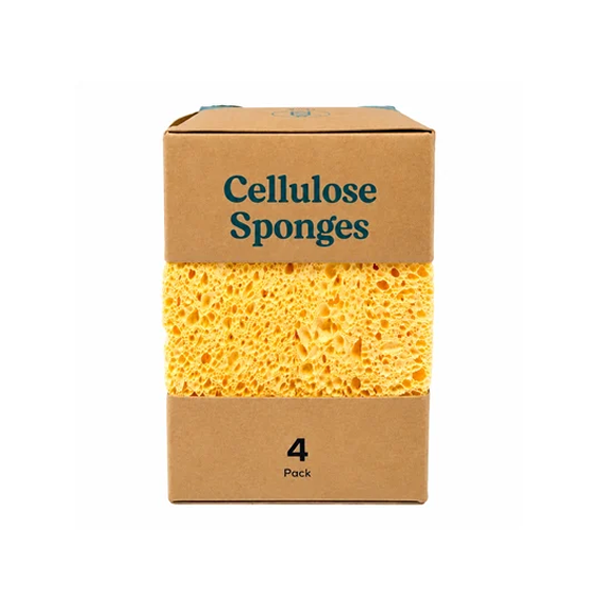 Compostable Cellulose Sponges - 4 Pack
