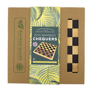 Bamboo Chequers Set