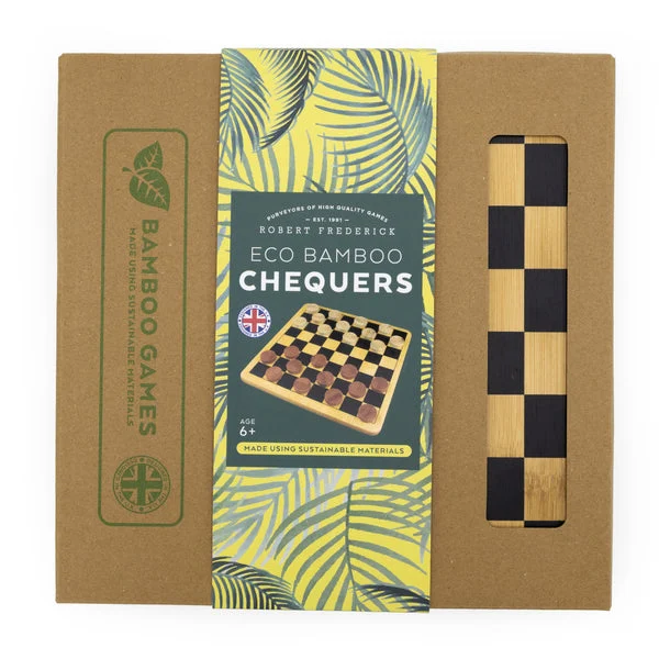 Bamboo Chequers Set