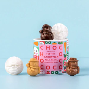 Chococo Assorted Chocolate Mini Snowmen Tube