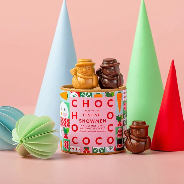 Chococo Assorted Chocolate Mini Snowmen Tube