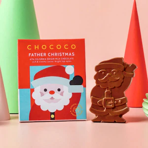 Chococo Father Christmas Milk Chocolate Bar