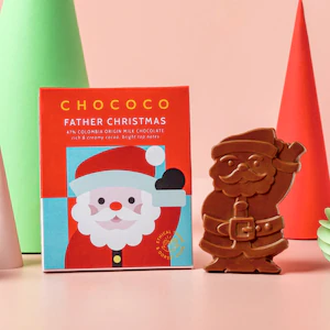 Chococo Father Christmas Milk Chocolate Bar