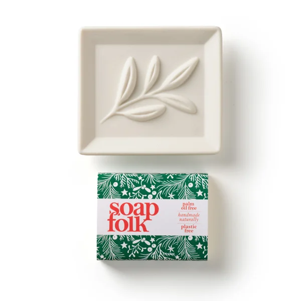 Christmas Soap Dish Set