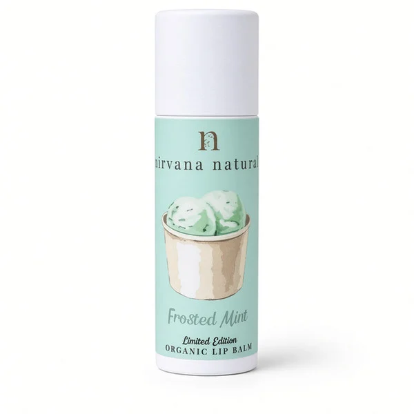 Organic Frosted Mint Vegan Lip Balm - 10g