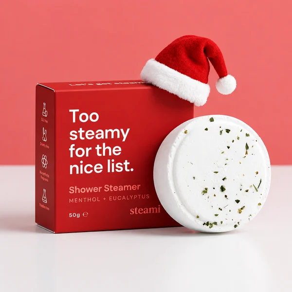 Too Steamy for the Nice List Christmas Shower Steamer